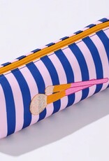 Shiraleah Brush Zip Pouch Navy