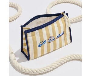 Shiraleah Shelly Zip Pouch Natural - Lux Boutique