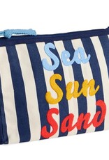 Shiraleah "Sea Sun Sand" Zip Pouch Navy