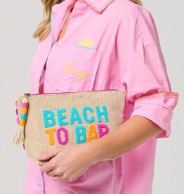 Shiraleah "Beach To Bar" Zip Pouch Natural