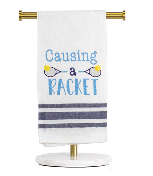 Royal Standard Causing A Racket Hand Towel