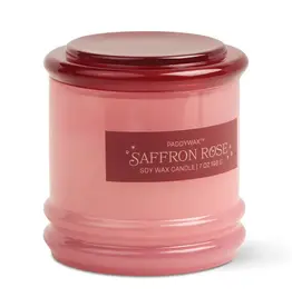 PaddyWax Stacked Glass Candle Saffron Rose