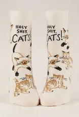 Blue Q Holy Shit! Cats! Womens Socks