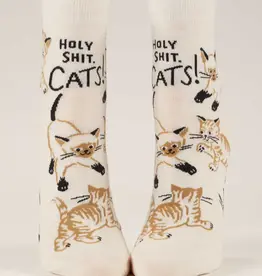 Blue Q Holy Shit! Cats! Womens Socks