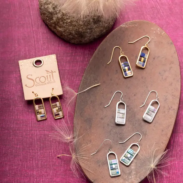 Scout Curated Wears Good Karma Miyuki Frame Earring