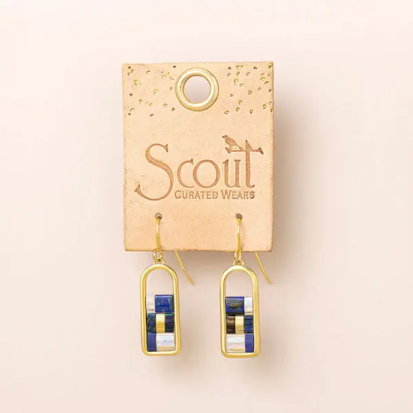 Scout Curated Wears Good Karma Miyuki Frame Earring