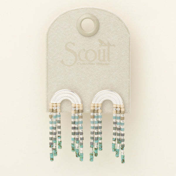 Scout Curated Wears Chromacolor Miyuki Rainbow Fringe Earring