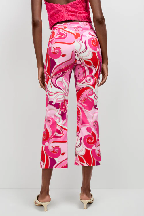 Trina Turk Lulu Pant Pink Swirls