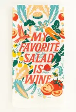 Blue Q My Favorite Salad Is Wine Dish Towel