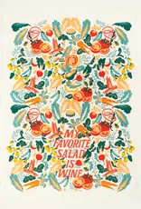 Blue Q My Favorite Salad Is Wine Dish Towel