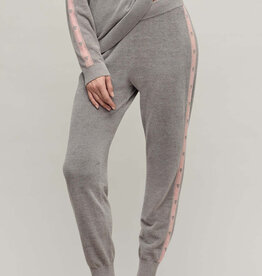 Barefoot Dreams Heart Stripe Jogger Gray