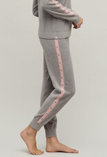 Barefoot Dreams Heart Stripe Jogger Gray