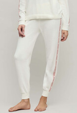 Barefoot Dreams Heart Stripe Jogger Pearl