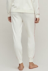 Barefoot Dreams Heart Stripe Jogger Pearl