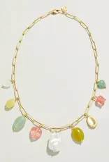 Spartina Cotton Candy Necklace 18" Multi