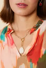 Spartina Glen Falls Necklace 17" Frosty Grey