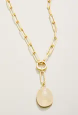 Spartina Glen Falls Necklace 17" Frosty Grey