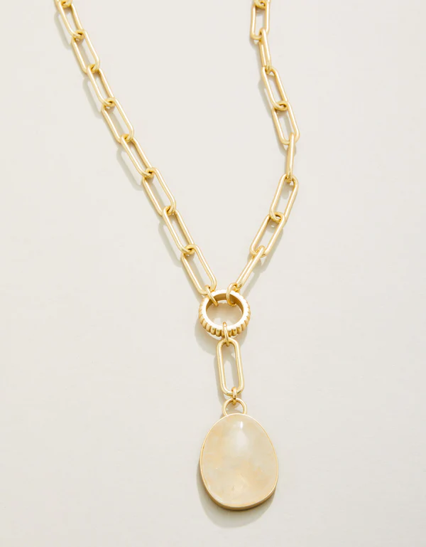 Spartina Glen Falls Necklace 17" Frosty Grey