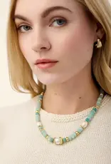 Spartina Seawall Necklace 18" Amazonite