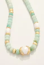 Spartina Seawall Necklace 18" Amazonite