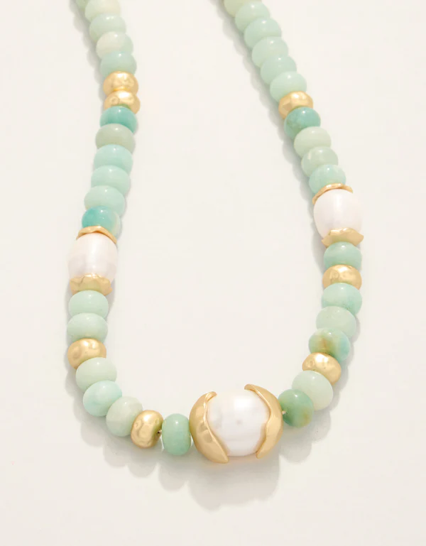 Spartina Seawall Necklace 18" Amazonite