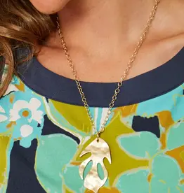 Spartina Kai Leaf Necklace 28"