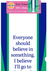 Drinks On Me Go to Beach Dish Towel