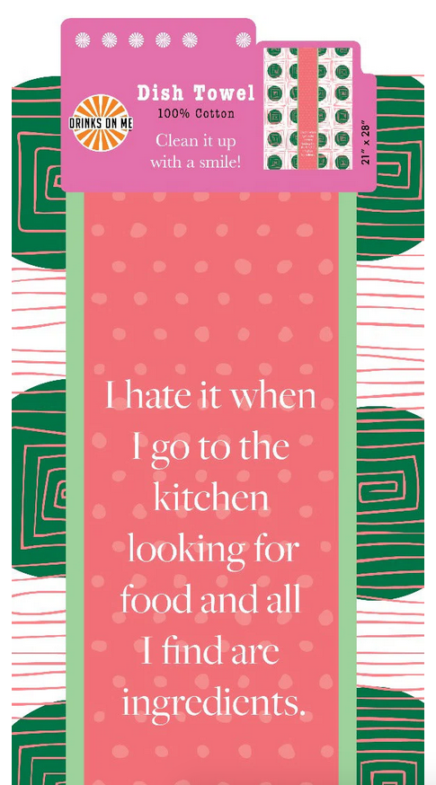 Drinks On Me Ingredients Towel