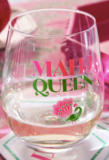 Two's Company Mahj Queen Stemless Wine Glass