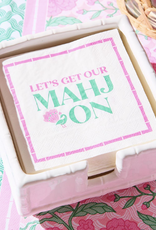 Two's Company Let's Mahj On Cocktail Napkins