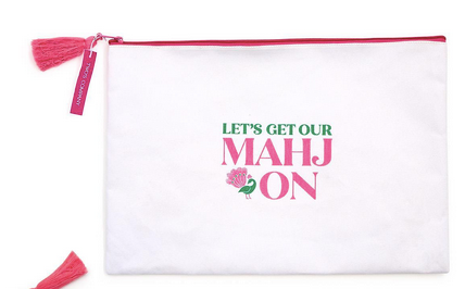 Two's Company Mahjong Game Tile Storage and Accessory Pouch