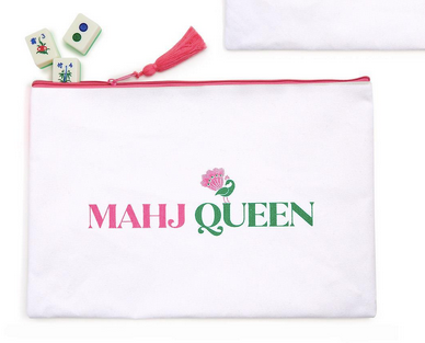Two's Company Mahjong Game Tile Storage and Accessory Pouch