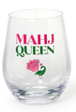 Two's Company Mahj Queen Stemless Wine Glass