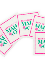 Two's Company Let's Mahj On Cocktail Napkins