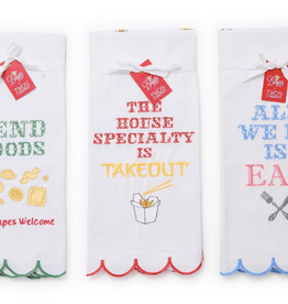 Two's Company Eating Kitchen Dish Towel