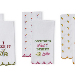 Two's Company Drinking Kitchen Dish Towel