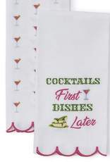Two's Company Drinking Kitchen Dish Towel