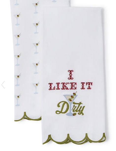 Two's Company Drinking Kitchen Dish Towel