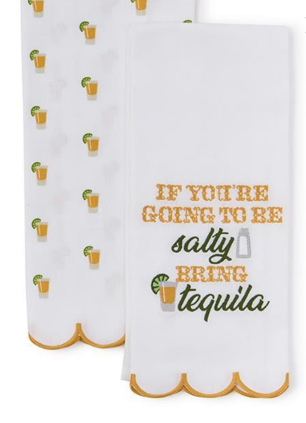 Two's Company Drinking Kitchen Dish Towel