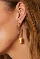 Spartina Chateau Hoop Earrings Optic Sunstone