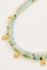 Spartina Louisa Necklace 16" Blue/Green