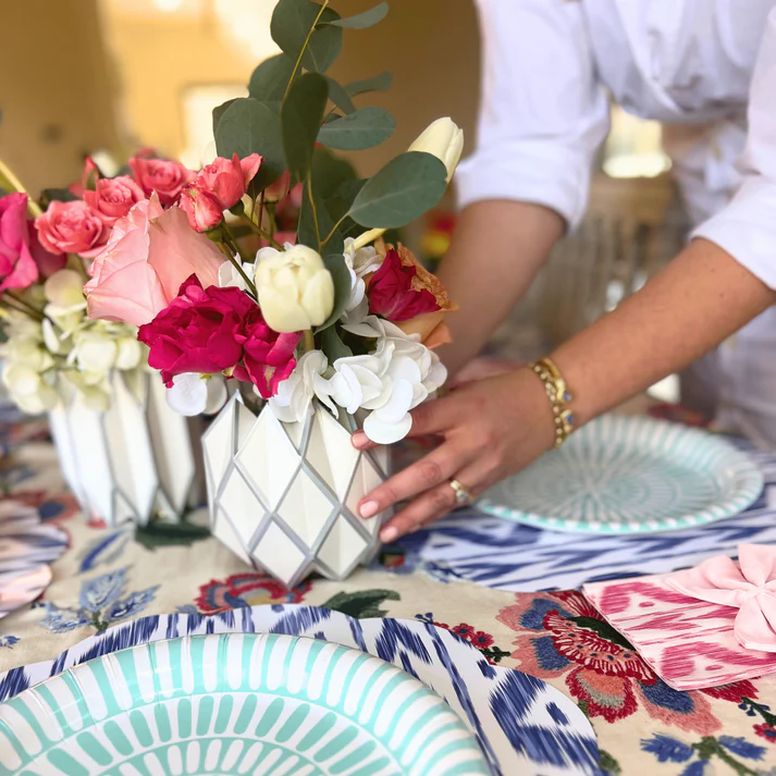 Lucy Grymes Silver Pearl Paper Vase Wraps