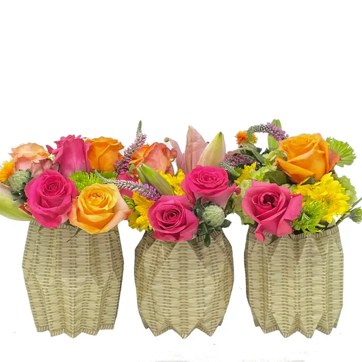 Lucy Grymes Wicker Paper Vase Wraps