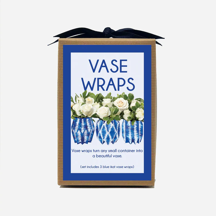 Lucy Grymes Ikat Paper Vase Wraps