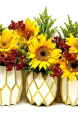 Lucy Grymes Gold Pearl Paper Vase Wraps