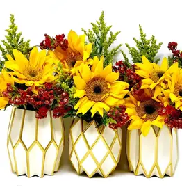 Lucy Grymes Gold Pearl Paper Vase Wraps