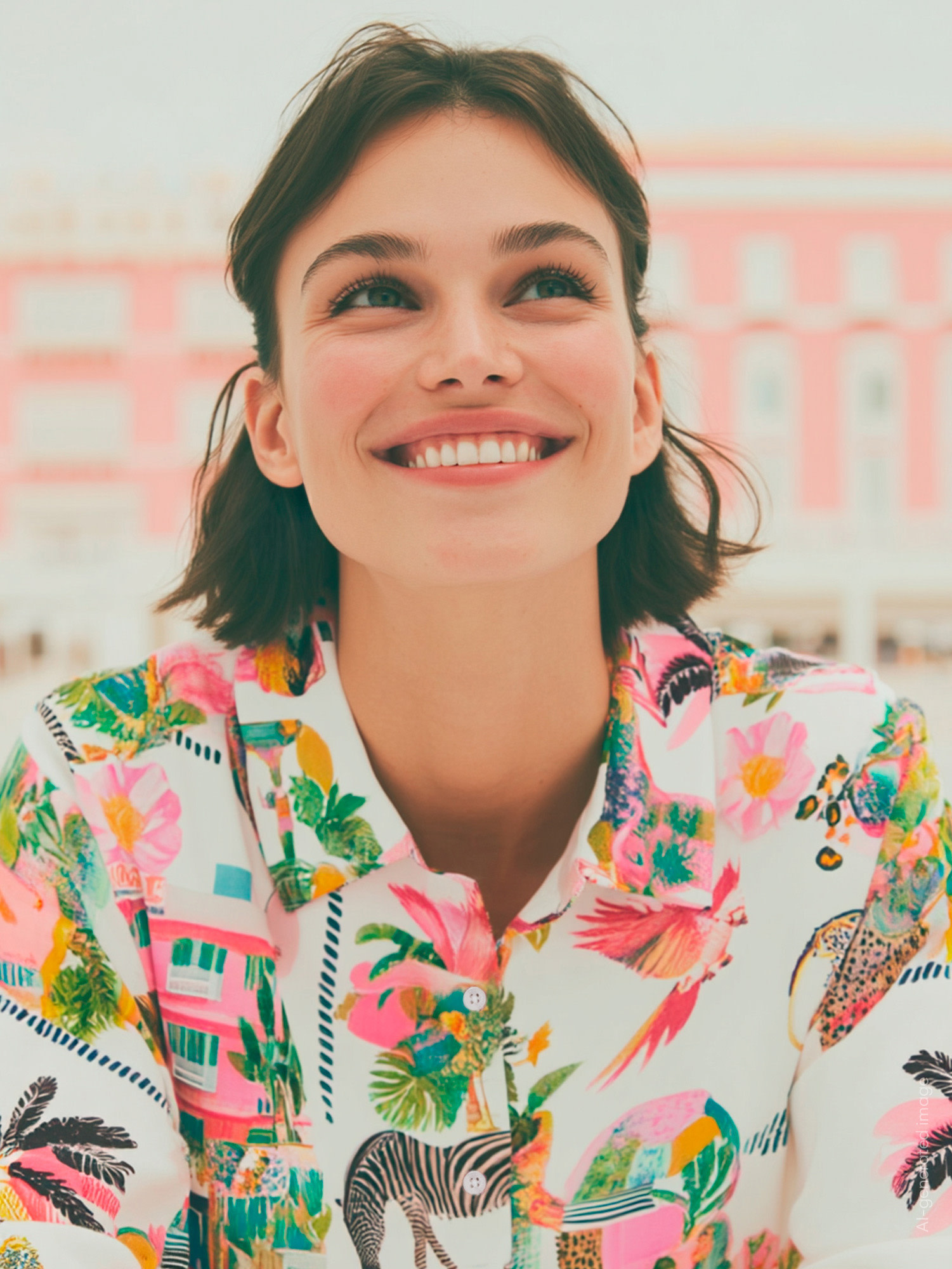 Vilagallo Shirt Cali Seda Print