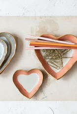 Stoneware Heart Dish Set of 2