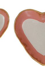Stoneware Heart Dish Set of 2