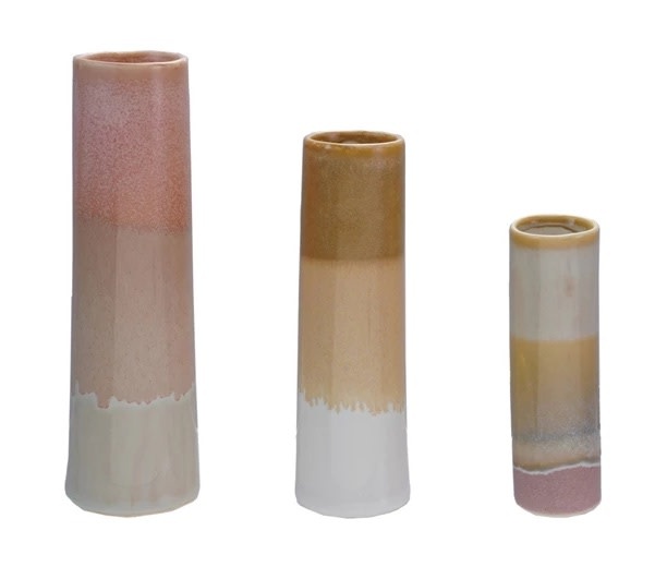 Stoneware Vases Set of 3
